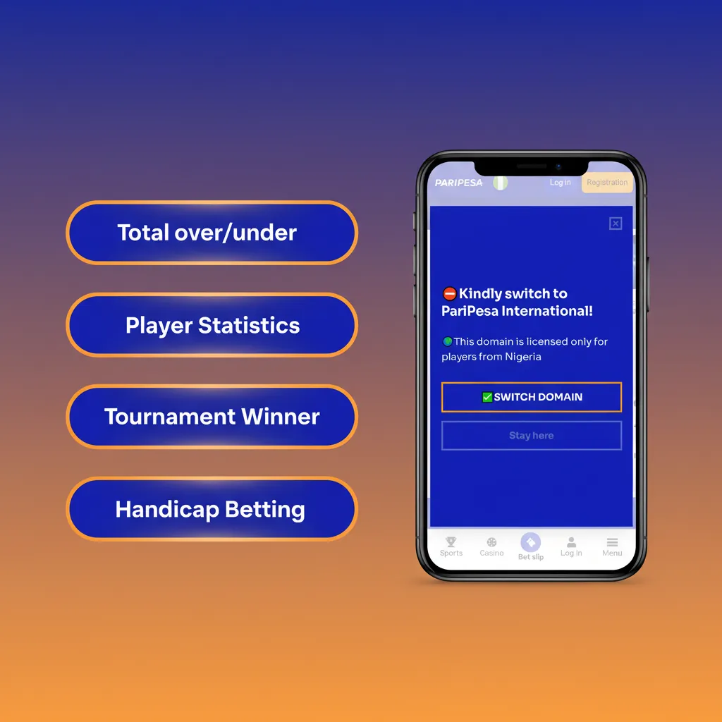 Infographic of Paripesa bet types: Single, Accumulator, System, Live, Handicap/Asian Handicap, Over/Under, with brief tips.