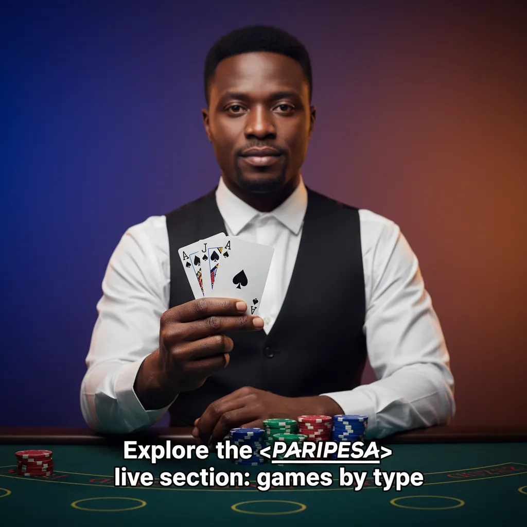 Paripesa live casino: 200+ live dealer tables by type: Roulette, Baccarat, Blackjack, Poker, TV Games, Dice & Sic Bo in NGN.