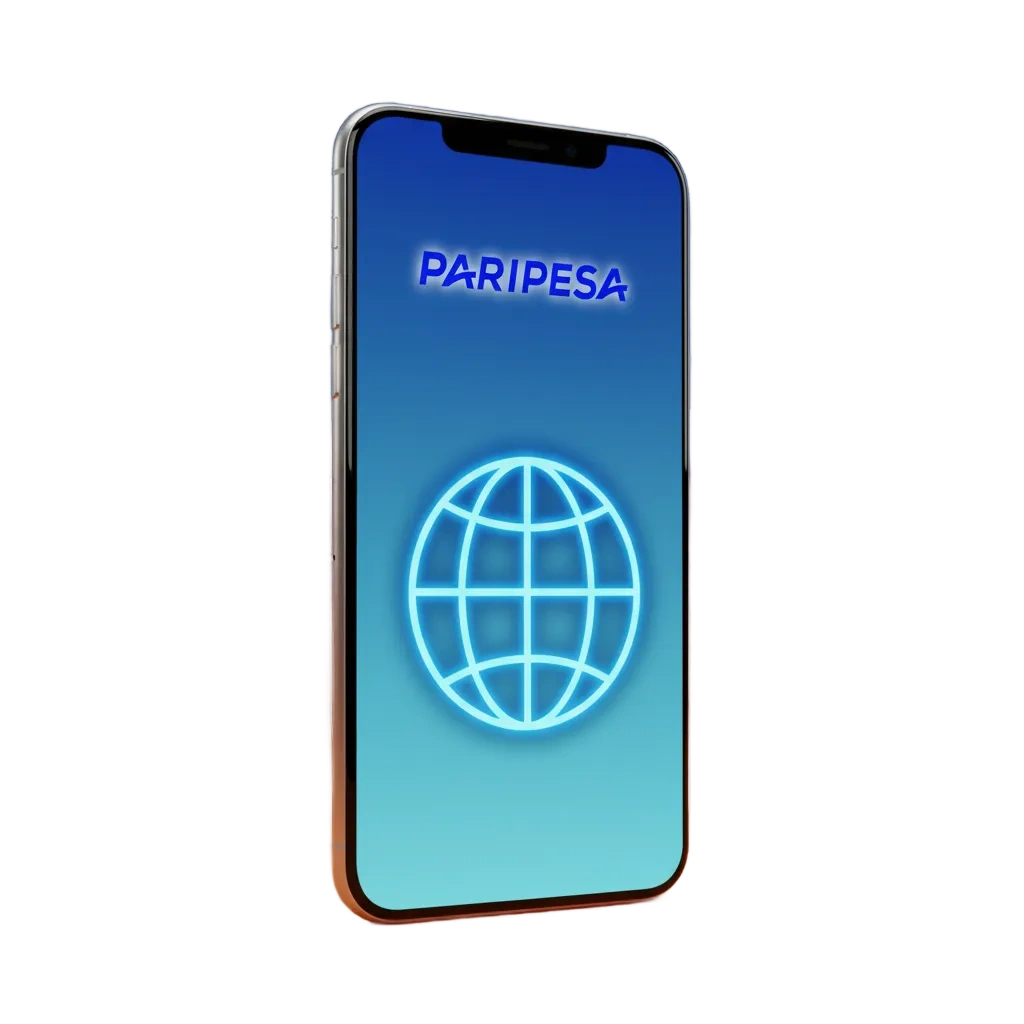Paripesa PWA install promo in Nigeria on a phone, 'Download' button, 100% bonus up to ₦180,000 for first deposit.
