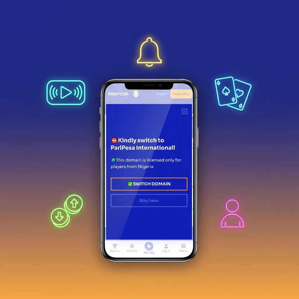 Paripesa app screens: fast live betting, NGN payments, casino filters, cash out, and customizable alerts.