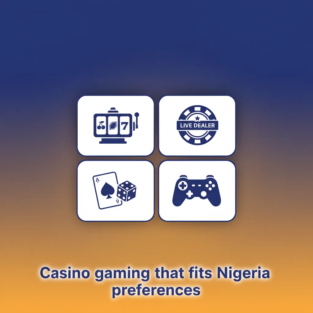 Nigerian-focused casino platform showing slots, blackjack, roulette, poker, crash games, jackpots, and live tables
