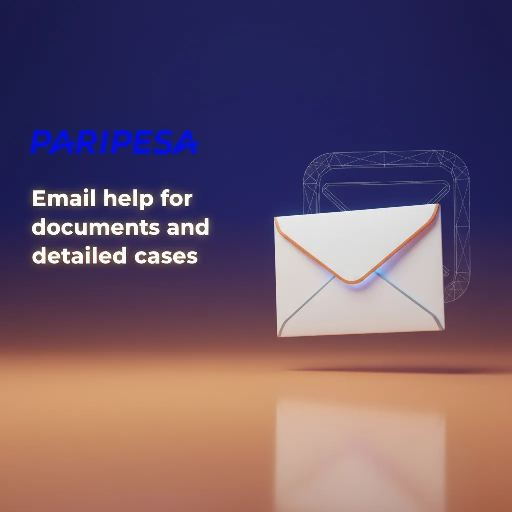 Infographic: Email support for documents and cases—how to send, subject tags, info to include, response times, safety tips.