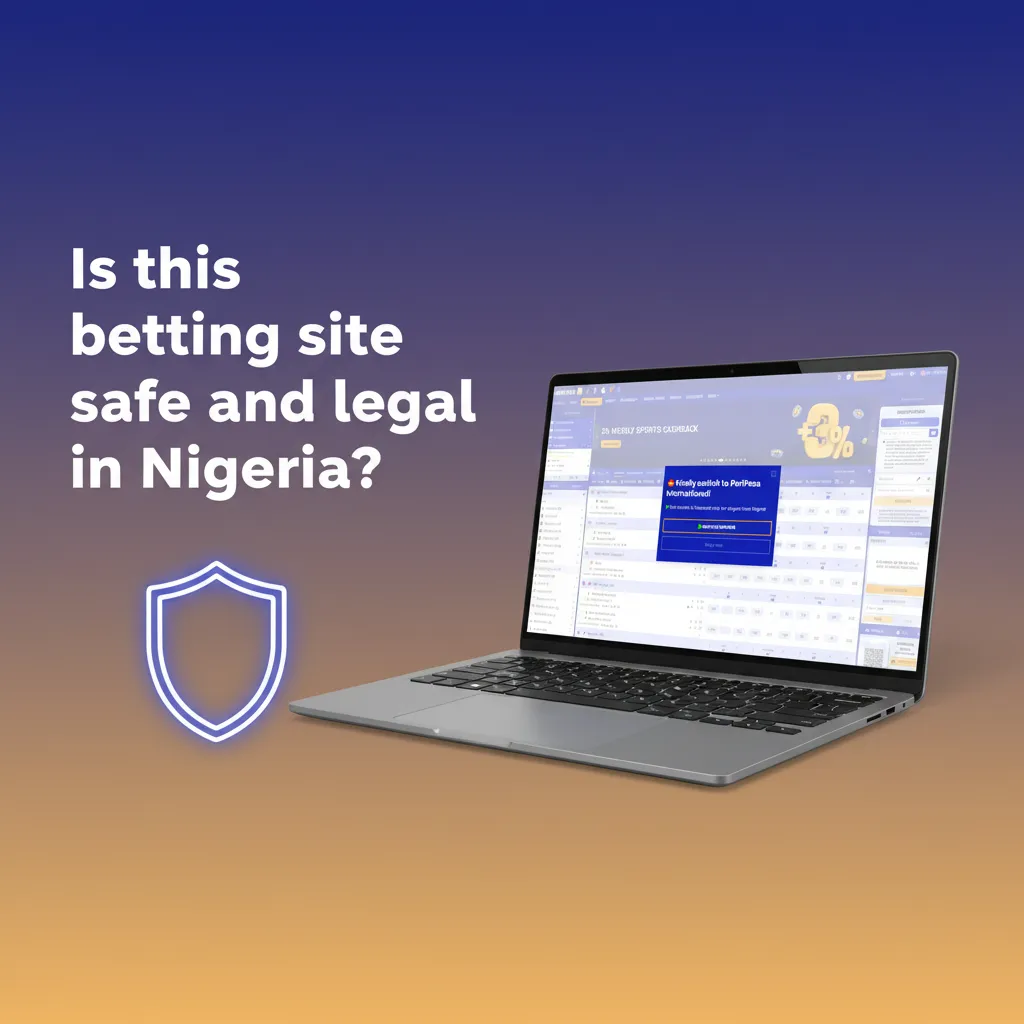 Graphic: Is this betting site safe/legal in Nigeria? Intl licence, privacy policy, responsible gaming; age and local laws.
