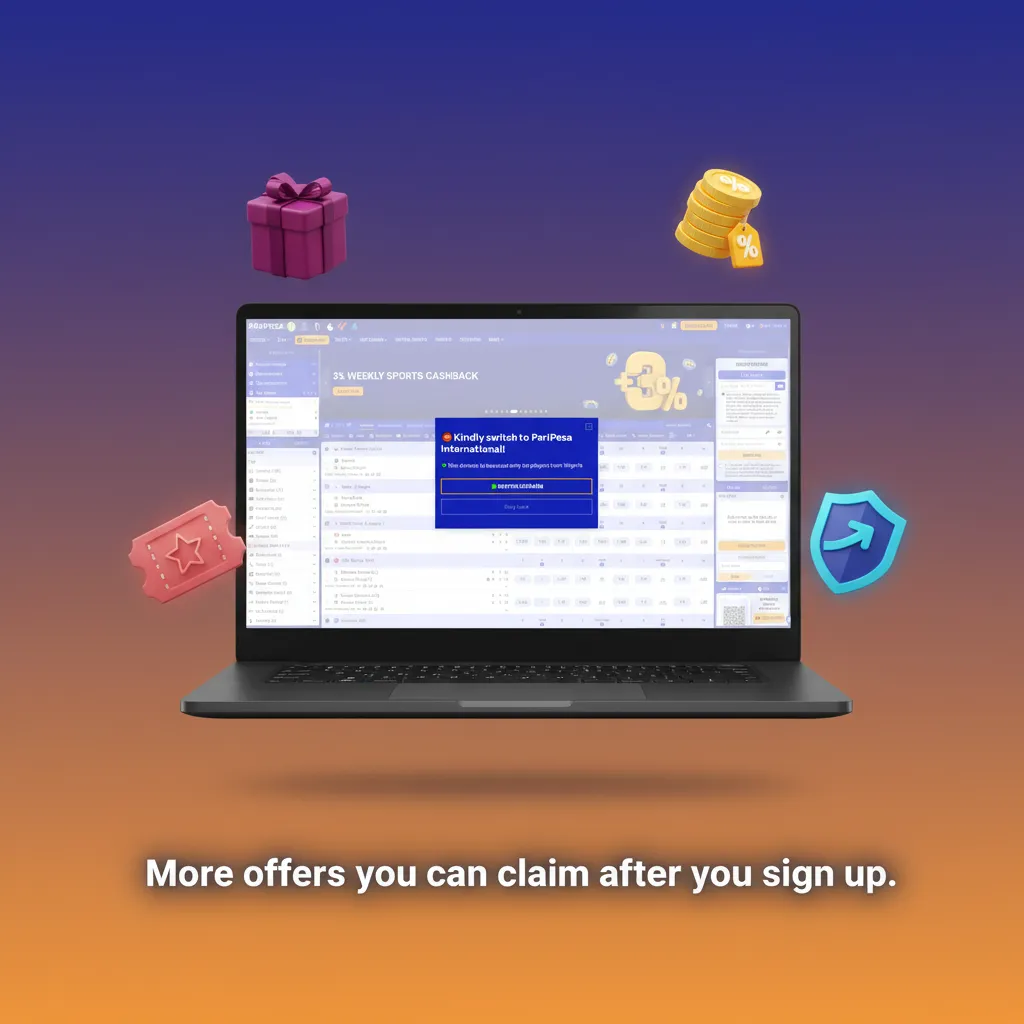 More offers after sign-up: Accumulator Boost, Weekly Sports Reload, Casino Free Spins Bundle, and Loss Cashback.