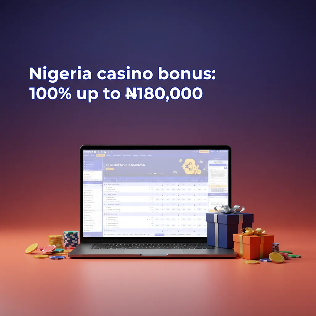 Paripesa: 100% casino bonus up to ₦180,000 on first deposit; min ₦4,000; 35x wagering in 7 days; slots 100%, tables 10%