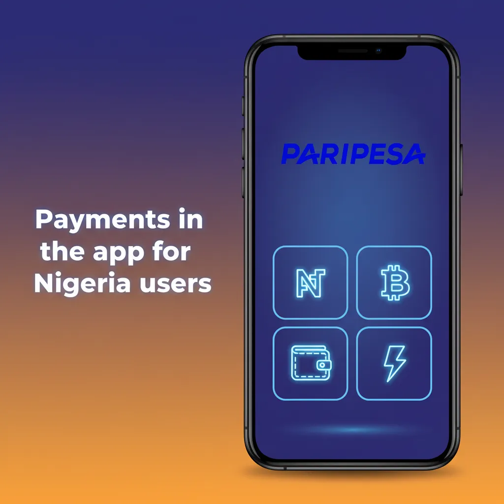 App screen: Nigeria payment options: cards, Monnify, GTB, Kuda, Wallet. Instant deposits; fast withdrawals. Min ₦400/₦1,000.