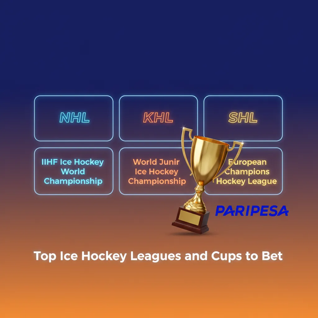 Bet on top ice hockey leagues: NHL, KHL, SHL, Liiga, DEL, CHL, IIHF Worlds and Olympic hockey on Paripesa