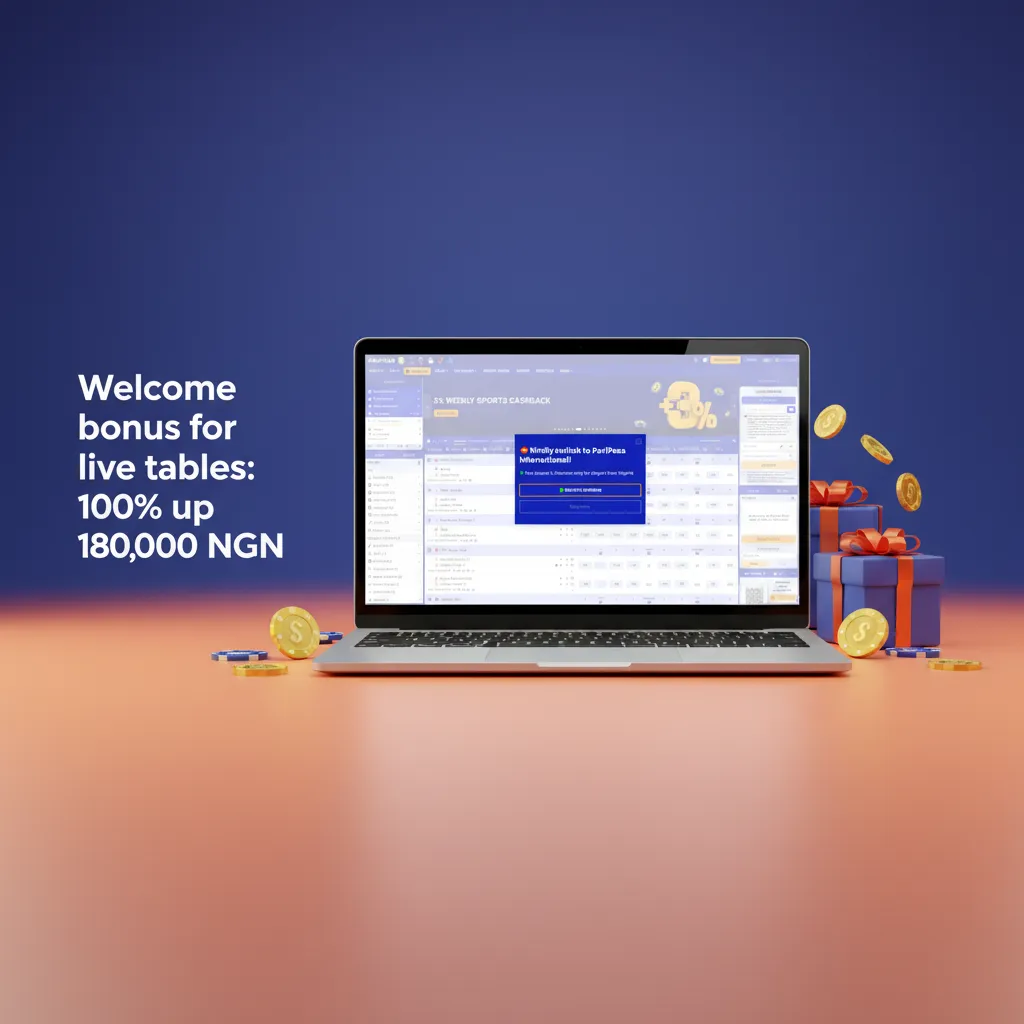 Welcome bonus for live tables: 100% up to 180,000 NGN on first deposit for new Nigeria players. T&Cs apply.