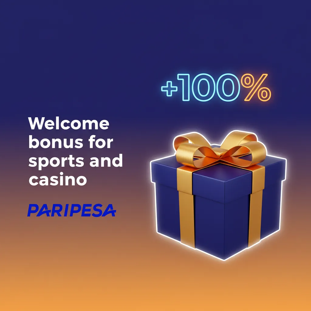 Paripesa welcome bonus: 100% up to 180,000 NGN for sports or casino after registration. Terms apply.