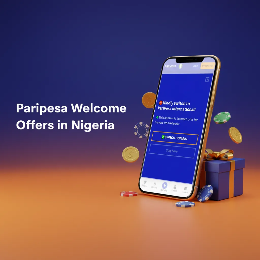 Paripesa Nigeria welcome offers: 100% bonus up to ₦180,000 for sports and casino; free spins on top slots; see Promotions.
