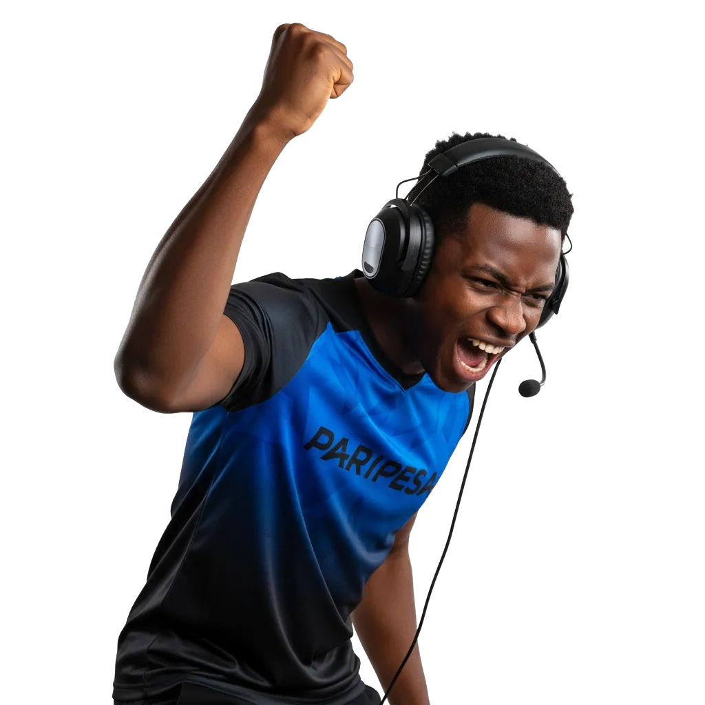 Paripesa esports betting in Nigeria with high odds, live markets, and 100% first deposit bonus up to 180,000 NGN.