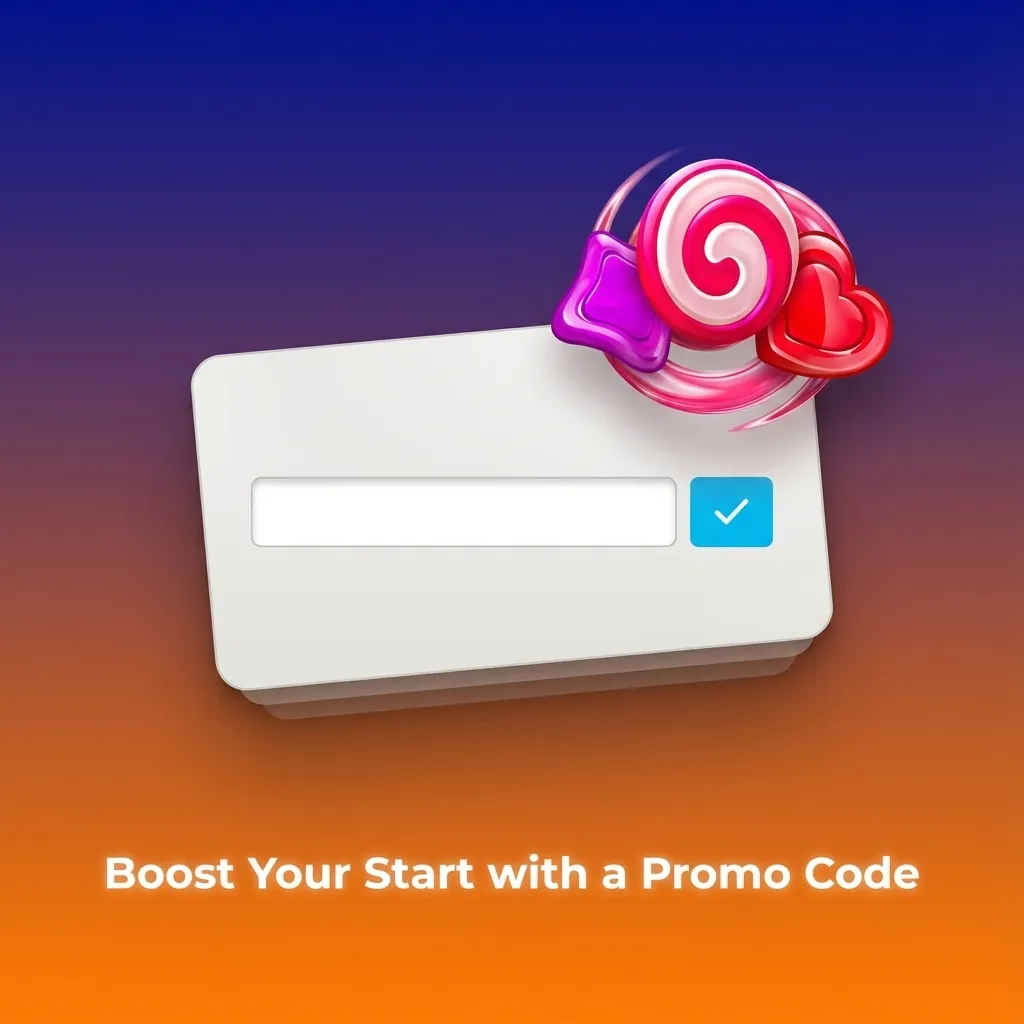 Player entering promo code SWEETMAX on registration form to unlock enhanced casino welcome bonus package