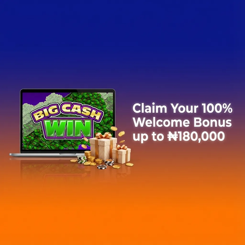 Nigerian player claiming 100% welcome bonus up to ₦180,000 on Paripesa casino platform with ₦500 minimum deposit requirement