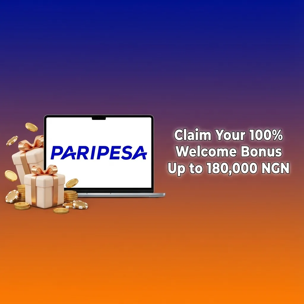 Casino welcome bonus offer for Nigerian players showing 100% match up to 180,000 NGN with deposit instructions