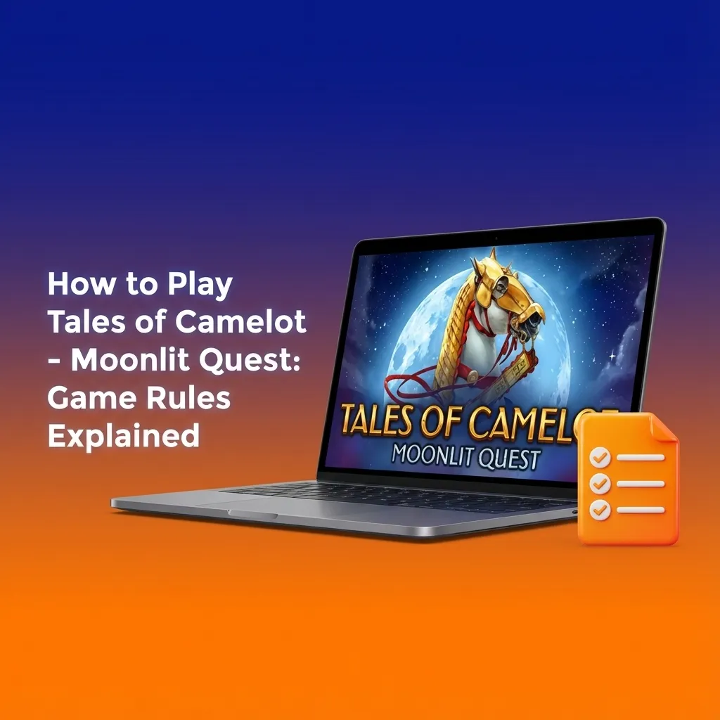Tales of Camelot slot game interface showing 5-reel grid with medieval symbols, paylines, and spin controls