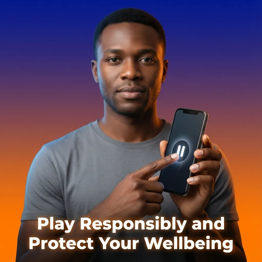 Person setting budget limits on casino gaming account to promote responsible gambling and financial wellbeing