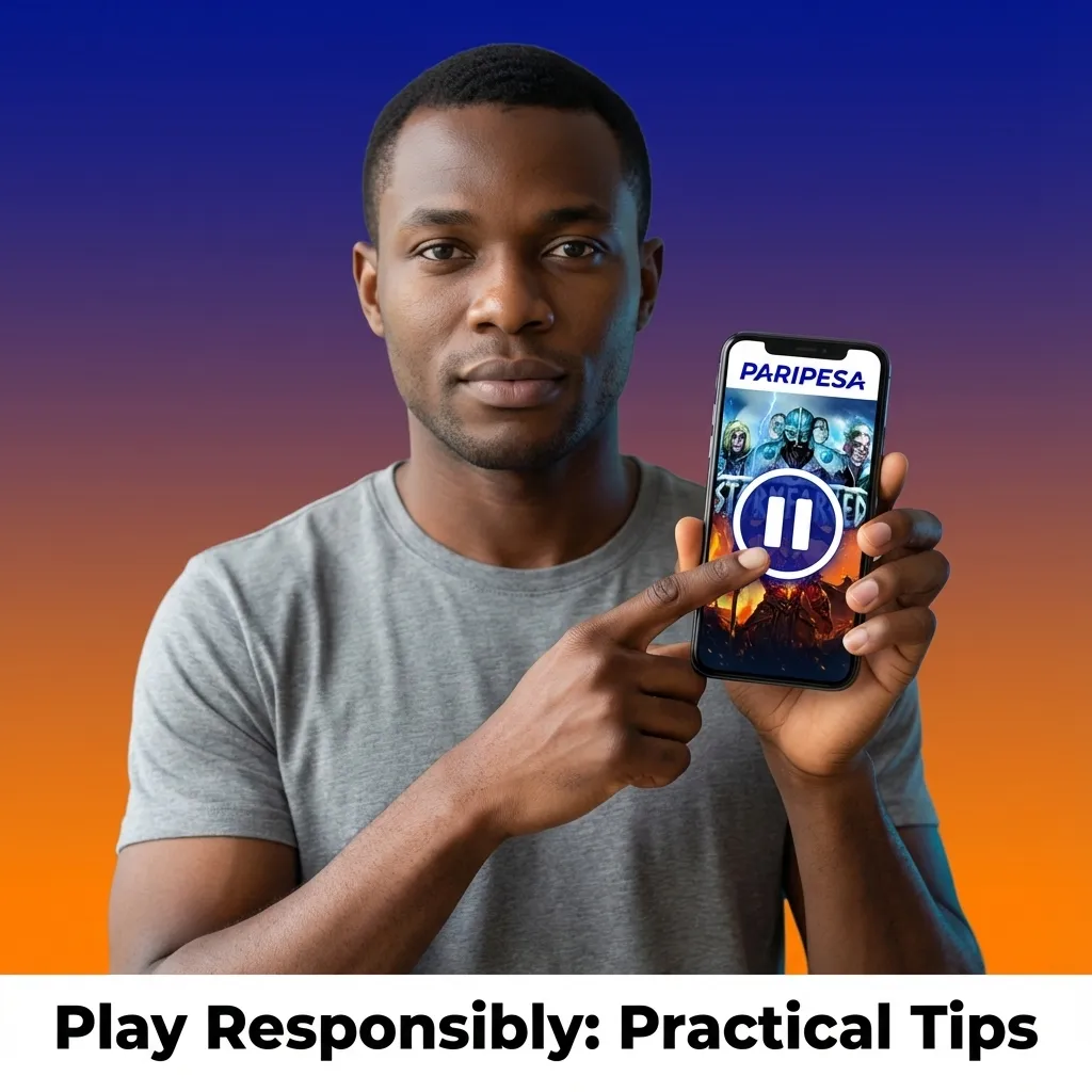 Responsible gambling tips including budget setting, demo play, deposit limits, and problem gambling warning signs.