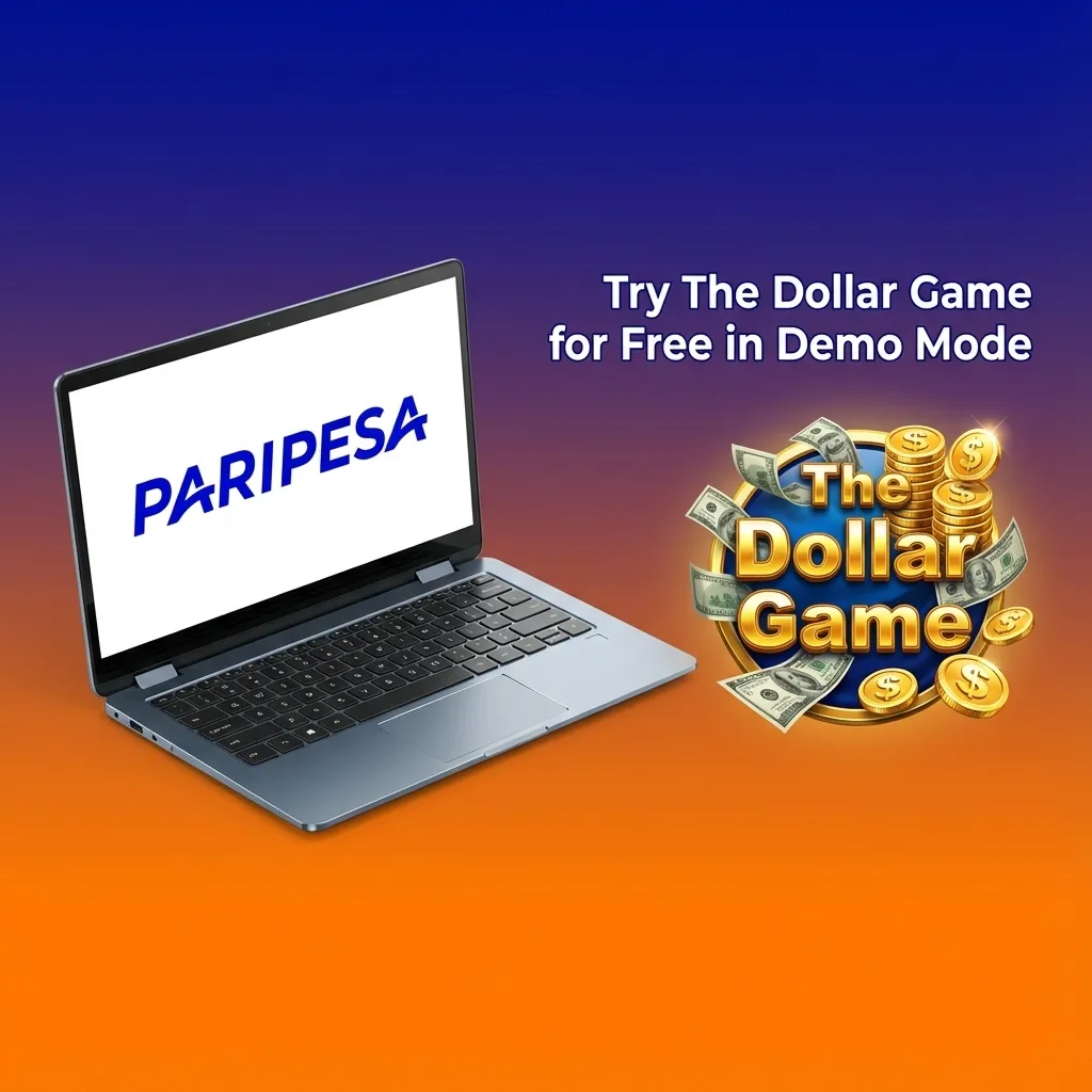 Players testing The Dollar Game in demo mode on Paripesa with virtual credits and live multiplier graph