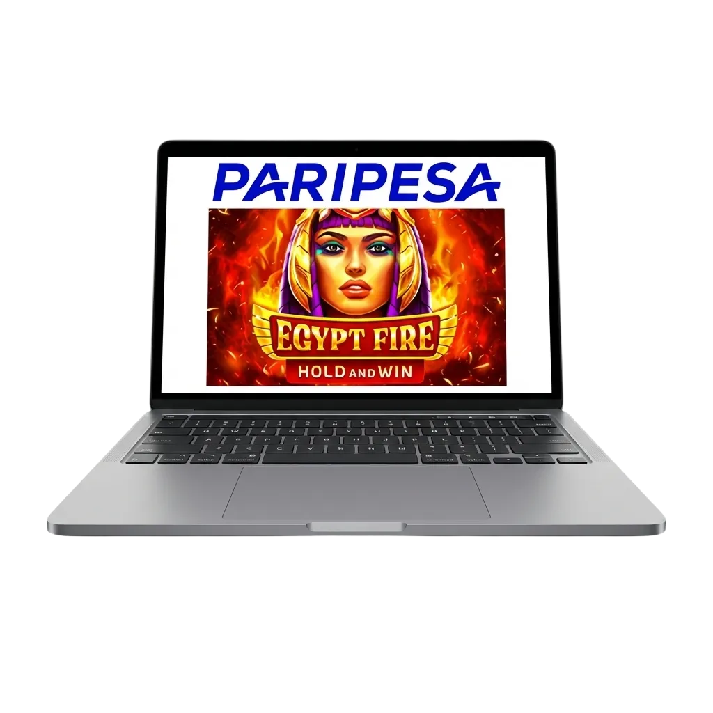 Egyptian-themed crash game interface with rising multiplier and flame graphics on Paripesa casino platform
